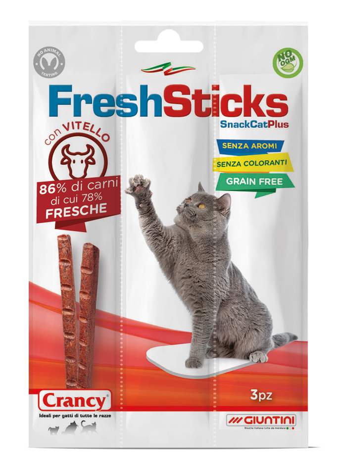 crancy fresh sticks snack for cat 15g 3 pices